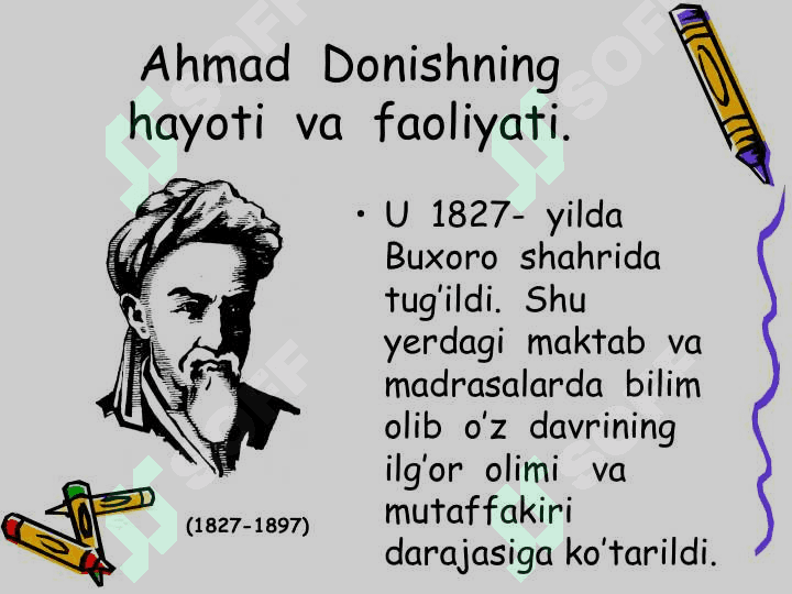 BUXORO MA`RIFATPARVARLARI AHMAD DONISH VA SADRIDDIN AYNIY 2