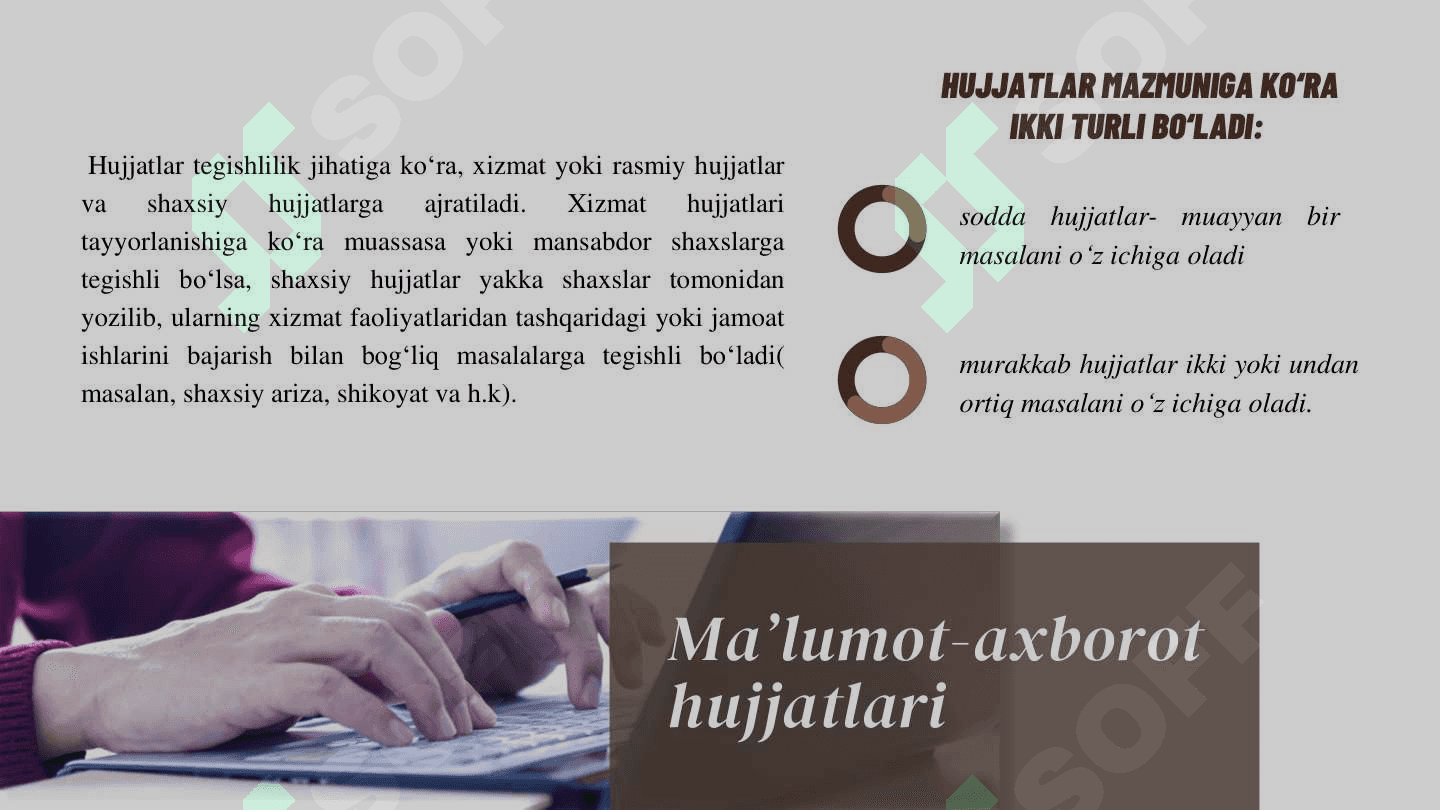Ma’lumot axborot xujjatlarini tayyorlash va yozish 5