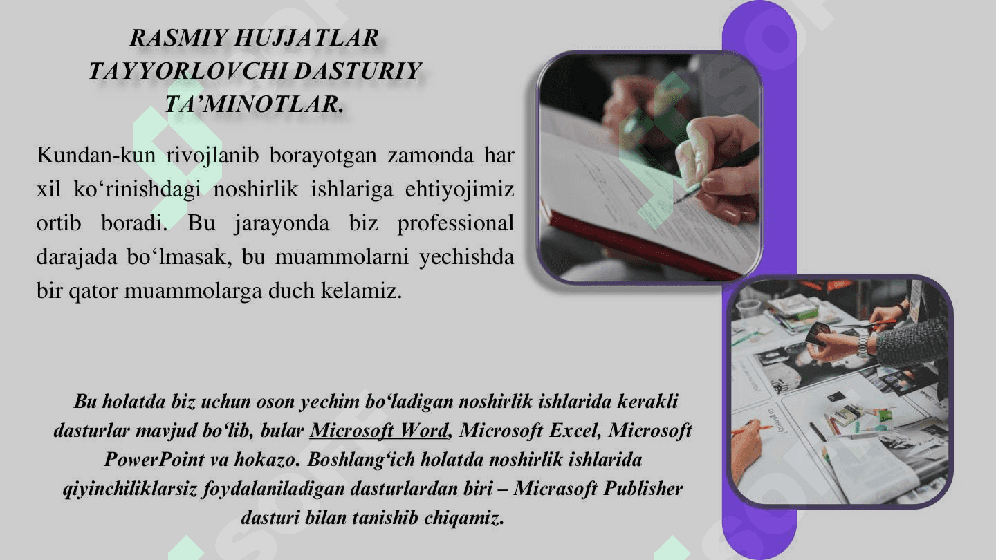 RASMIY HUJJATLARNI TAYYORLASH 3