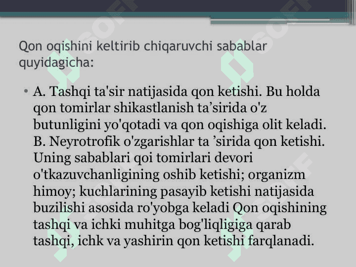 :Qon ketishini vaqtincha va batamom to'xtatish 8