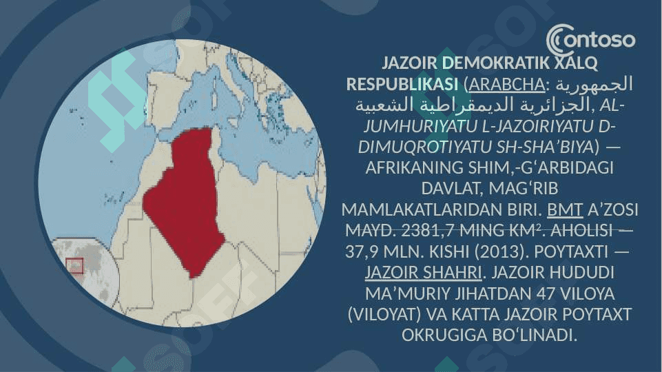 jazoirning aholisi va shahri 2