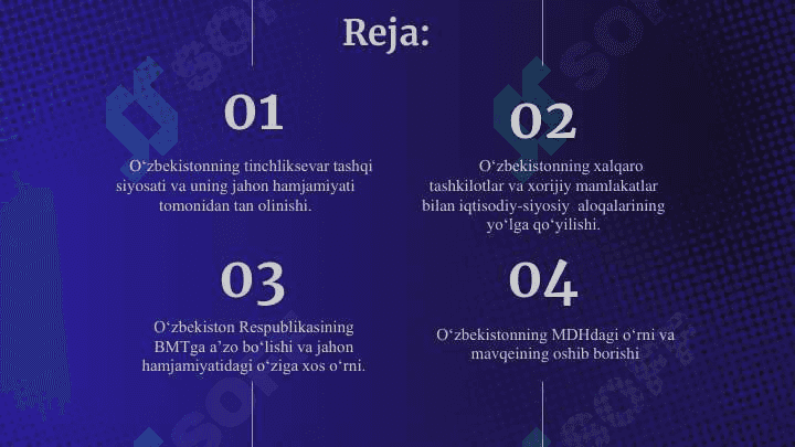 Yangi O‘zbekiston ijtimoiy-siyosiy, iqtisodiy va madaniy hayotida roʻy berayotgan oʻzgarishlarning xalqaro reyting va indekslarda aks etishi. 3