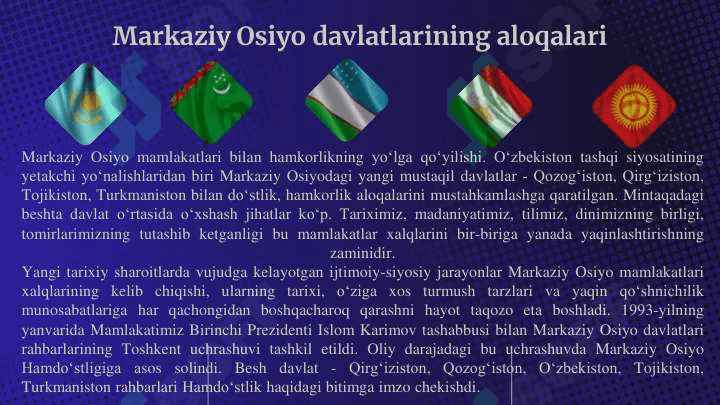 Yangi O‘zbekiston ijtimoiy-siyosiy, iqtisodiy va madaniy hayotida roʻy berayotgan oʻzgarishlarning xalqaro reyting va indekslarda aks etishi. 7