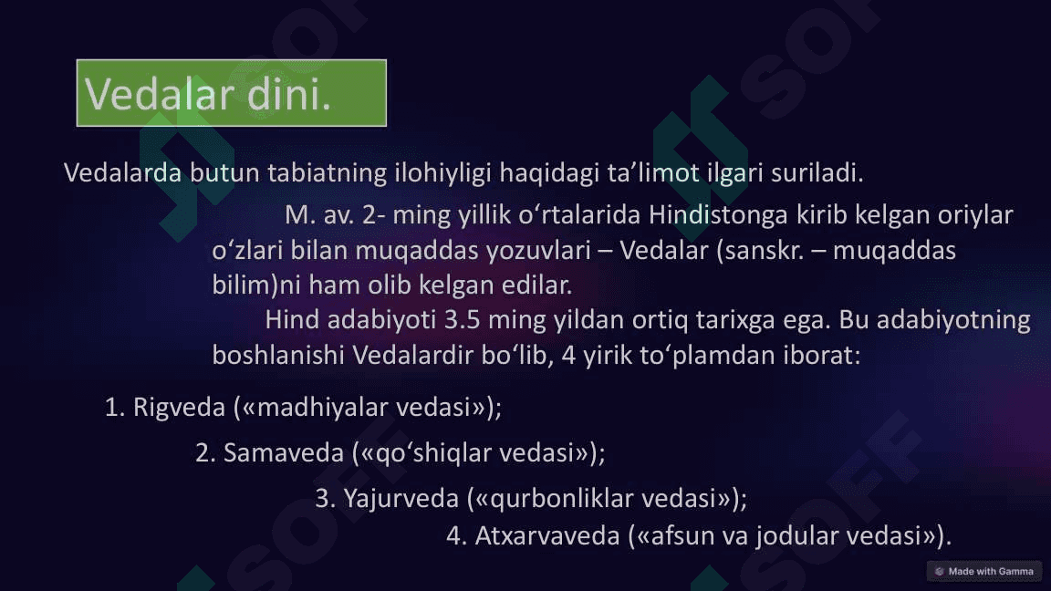 Milliy Dinlar: Umumiy Tushuncha 6