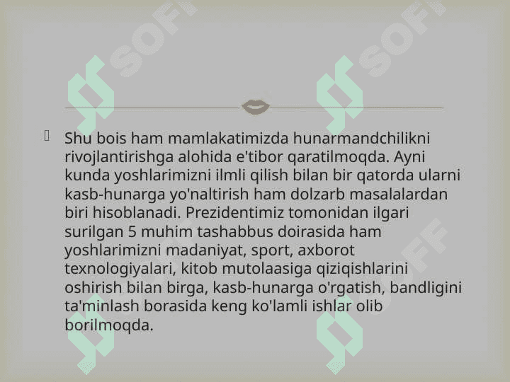 Hunarli el xor bo'lmas 3
