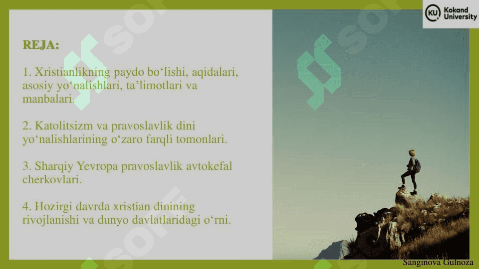 XRISTIANLIK DINI 2
