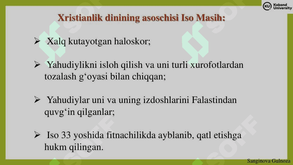 XRISTIANLIK DINI 6