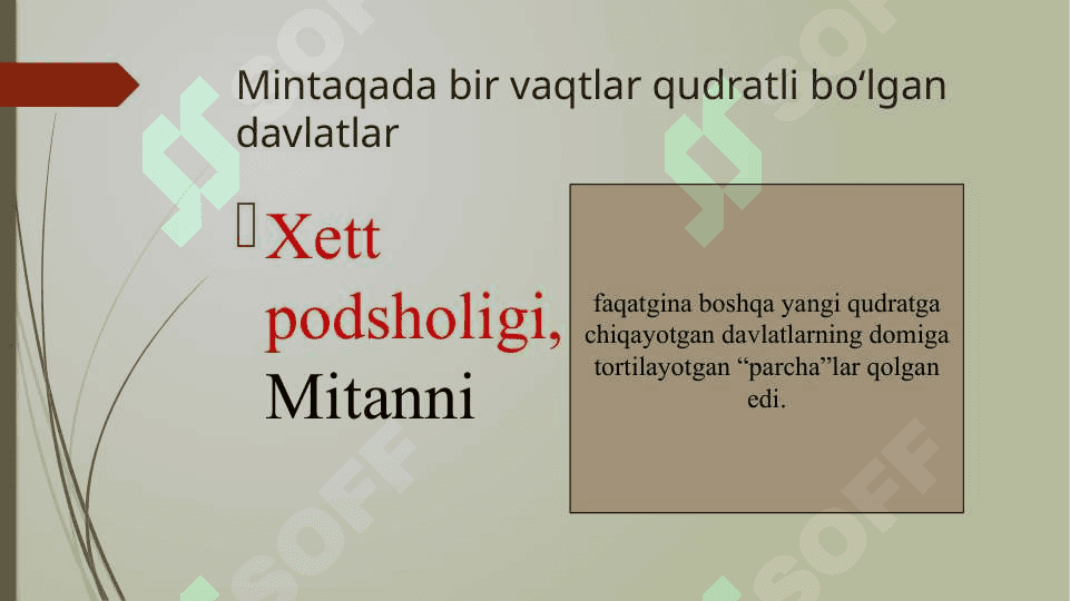 Mil.avv. I-ming yillikda Yaqin Sharqdagi vaziyat 4