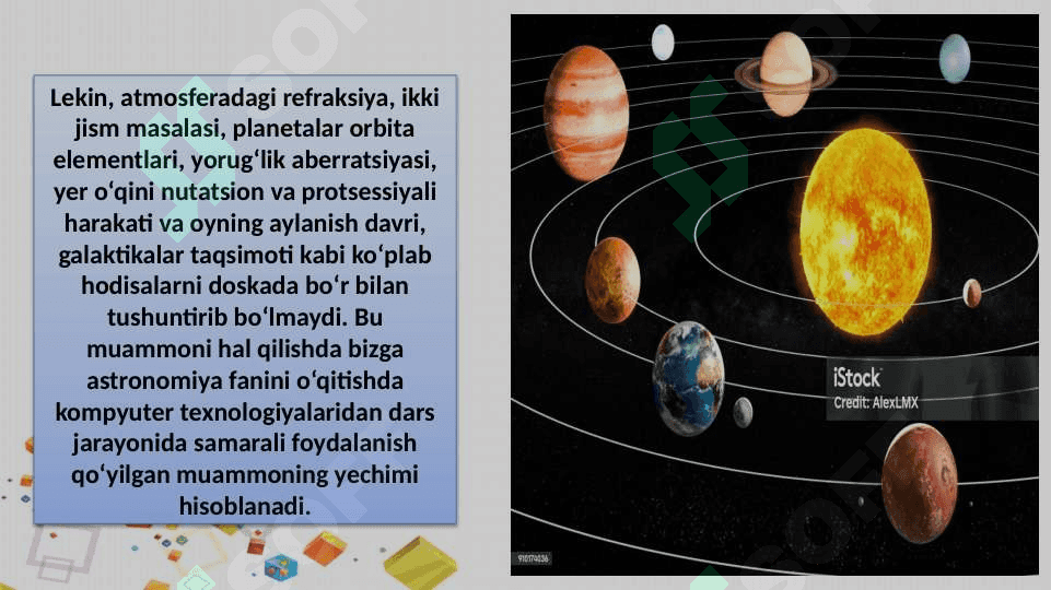 ASTRONOMIYANI O'QITISHDA ZAMONAVIY KOMPYUTER VA DASTURIY MAHSULOTLARDAN FOYDALANISH USULLARI 6