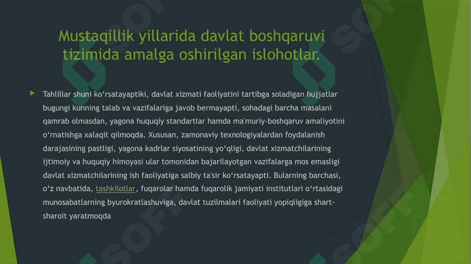 Mustaqillik yillarida davlat boshqaruvi tizimida amalga oshirilgan islohotlar 4