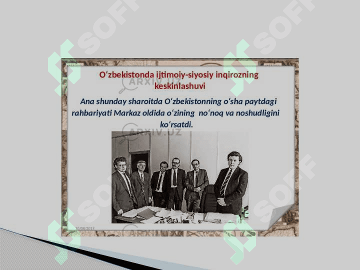 Mustaqillikka erishish arafasida O`zbekistondagi ijtimoiy-siyosiy jarayonlar (2) 4