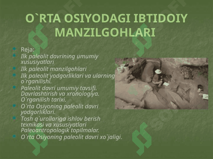 O`rta Osiyodagi ibtidoiy manzilgohlari 2