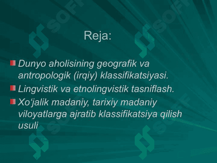 Dunyo xalqlarining irqiy va til klassifikasiyasi 2