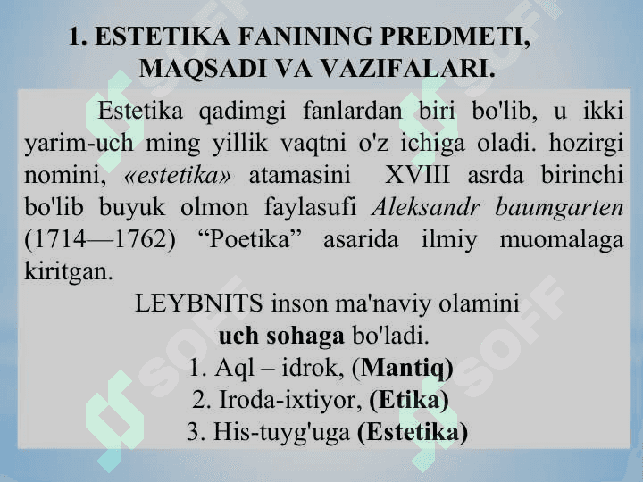 Estetika nazariyasi 3