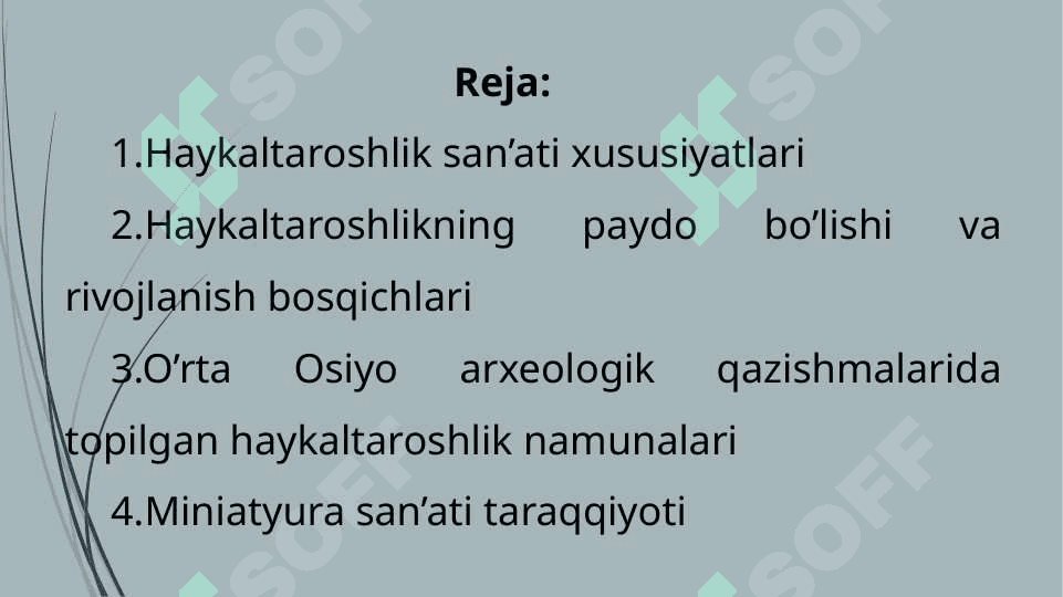 Haykaltaroshlik va miniatyura san’ati 2