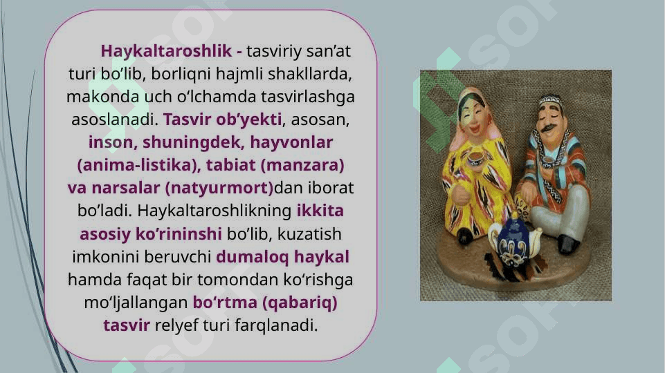 Haykaltaroshlik va miniatyura san’ati 3