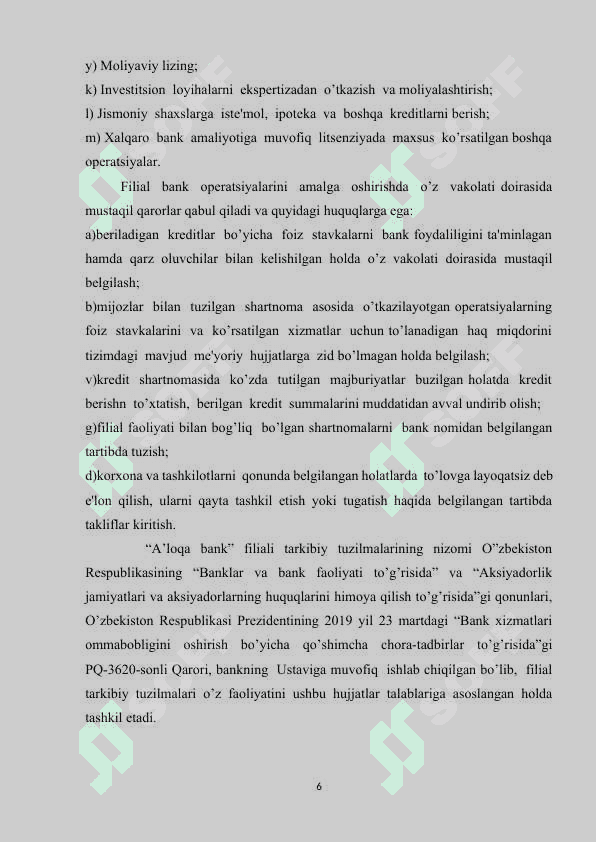 Aloqa bank amaliyot hisoboti 5