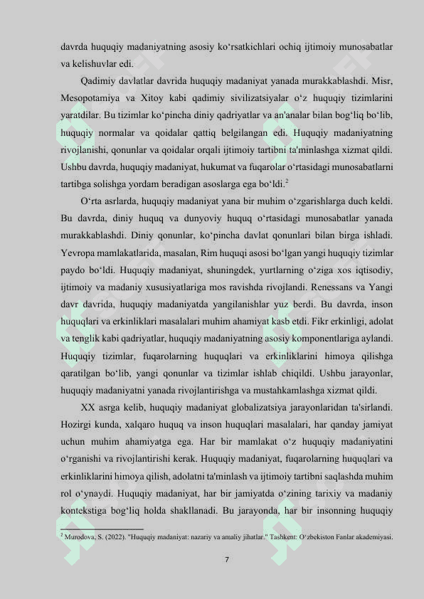 Huquqiy madaniyat tushunchasi tarixiy talqini xususiyatlari va ijtimoiy mohiyati 7