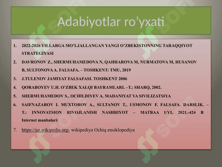 Jamiyat falsafasi 3