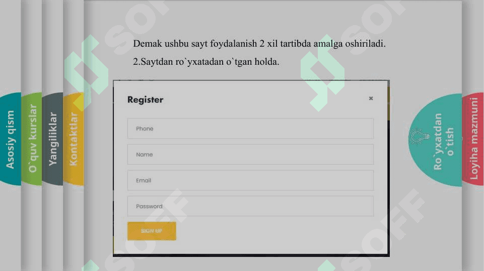 Raqamli texnologiyalar markazi (IT-center) ni web-sayti. 4