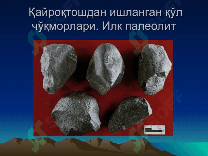 Палеолит даври  хусусиятлари 6