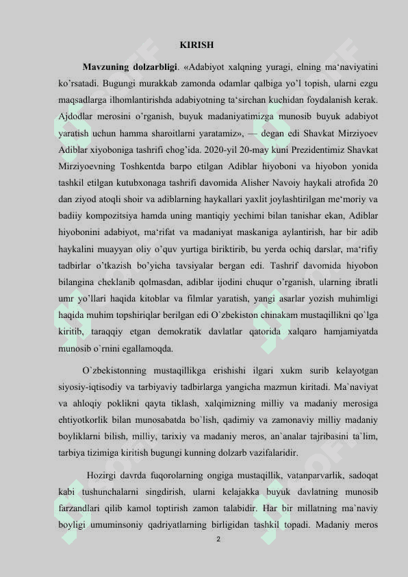 Zulfiya she'riyatida vatan va hijron motivlari 2