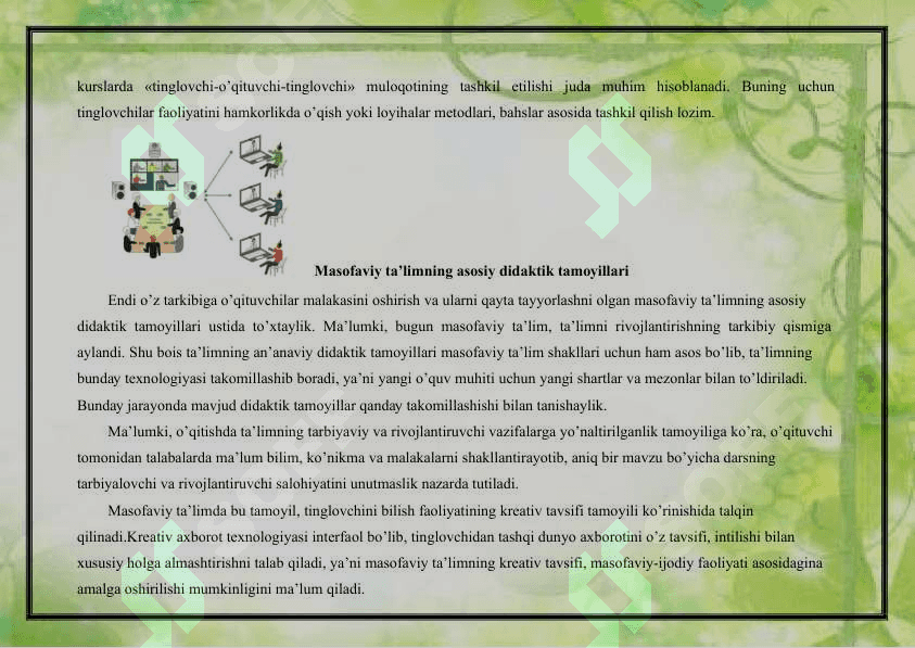 Elektron o’quv resurslarini yaratishning usul va vositalari 3