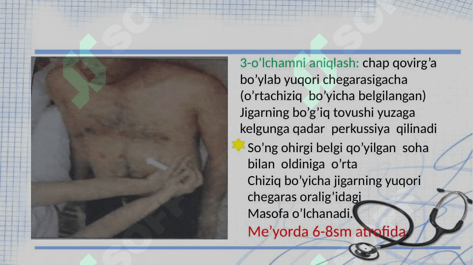 Jigar chegarasini aniqlash 6