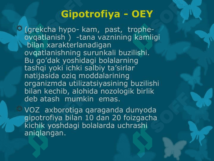 Bolalar o'sish va rivojlanishi buzilishlari semiotikasi 4