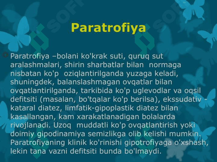 Bolalar o'sish va rivojlanishi buzilishlari semiotikasi 8