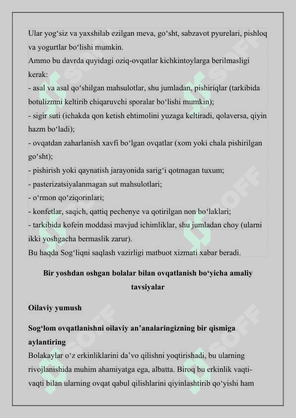1 yoshgacha bo‘lgan bolalarni ovqatlantirish 2