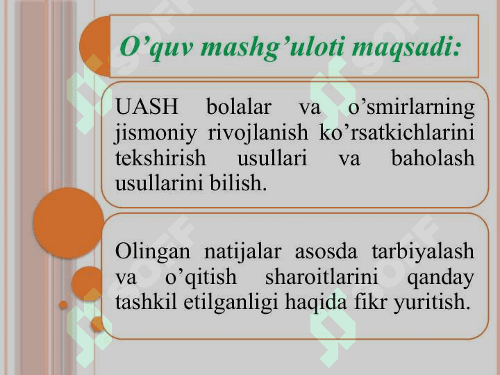 Bolalar va o’smirlarning jismoniy rivojlanishini nazorat qilish 2