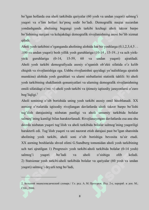 O'ZBEKISTON AHOLISINING DEMOGRAFIK JIHATLAR VA MILLIY TARKIBI 8
