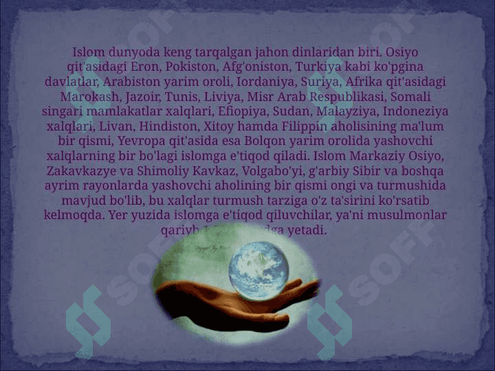 ISLOMIY QADRIYATLAR  VA HOZIRGI ZAMON 4