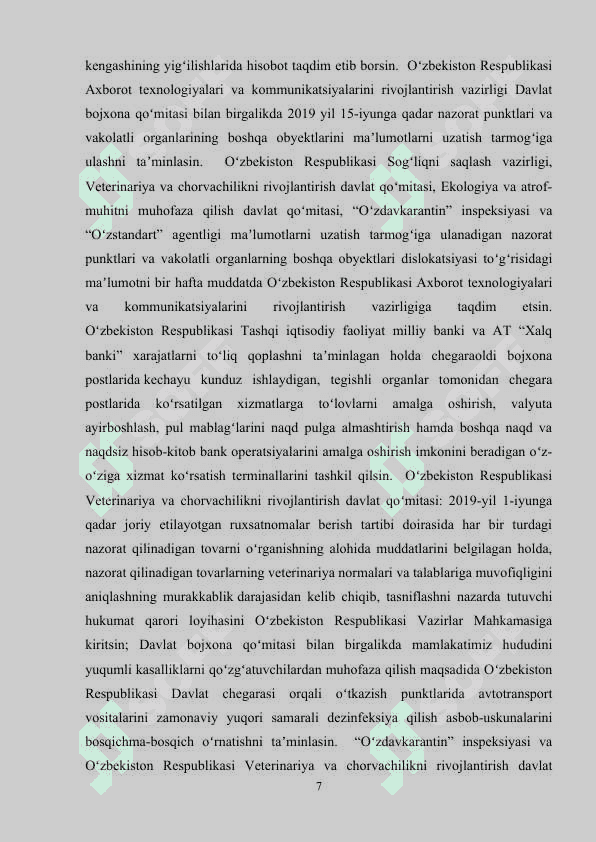 O'ZBEKISTONDA TASHQI IQTISODIY FAOLIYATNING ERKINLASHTIRILISH YO'LLARI VA USULLARI 7