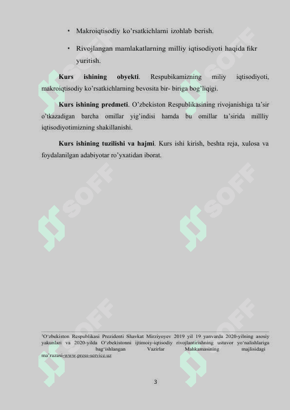 MILLIY IQTISODIYOT VA UNING IQTISODIY KO’RSATKICHLARI 3