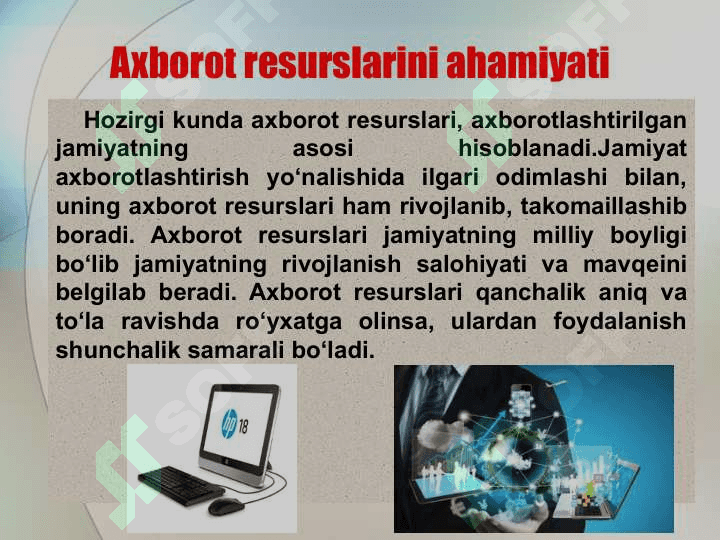 Axborot va uning turlariga turli sohalardan misollar keltiring. Axborotni fan uchun ahamiyati va xususiyatlarini 3