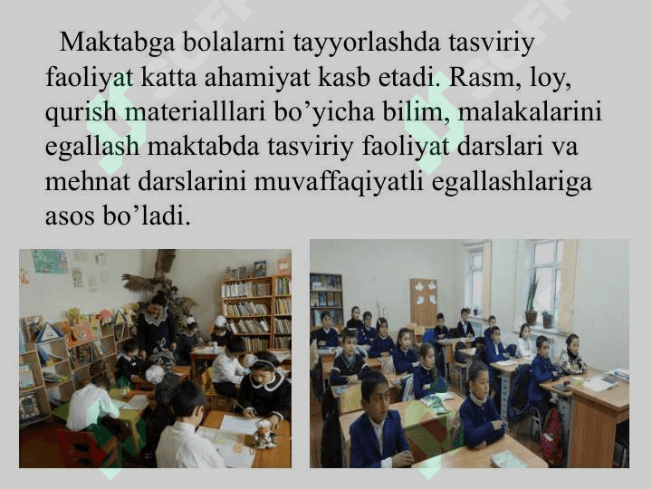 BOLALARNI MAKTABGA TAYYORLASHDA TASVIRIY FAOLIYATNING O’RNI 4