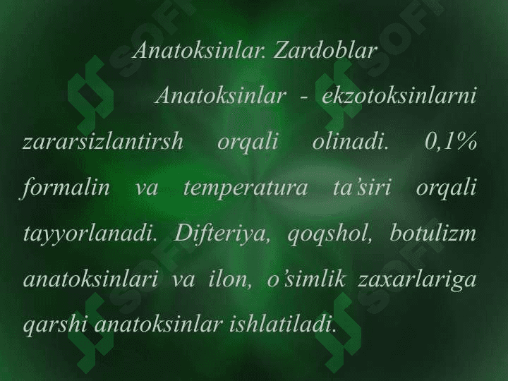 Vaksinalar va zardoblar 2