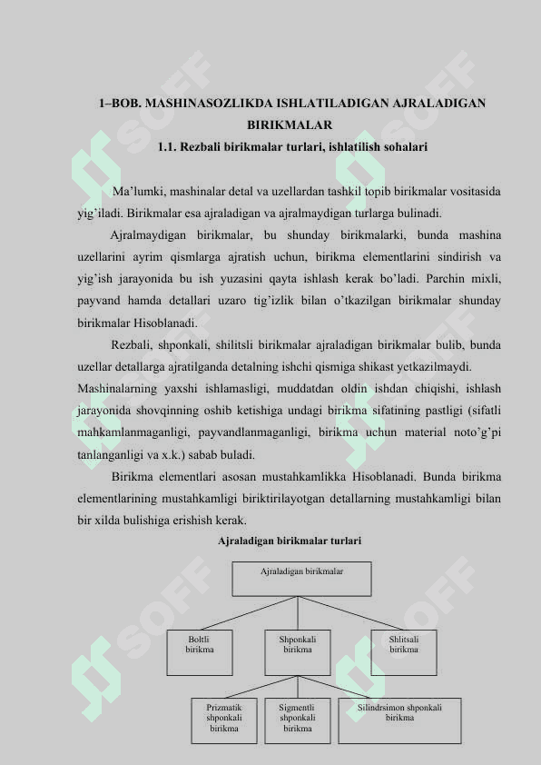 PARCHIN CHOKLI BIRIKMALAR VA ULARNING ISHLAB CHIQARISHDAGI O'RNI 5