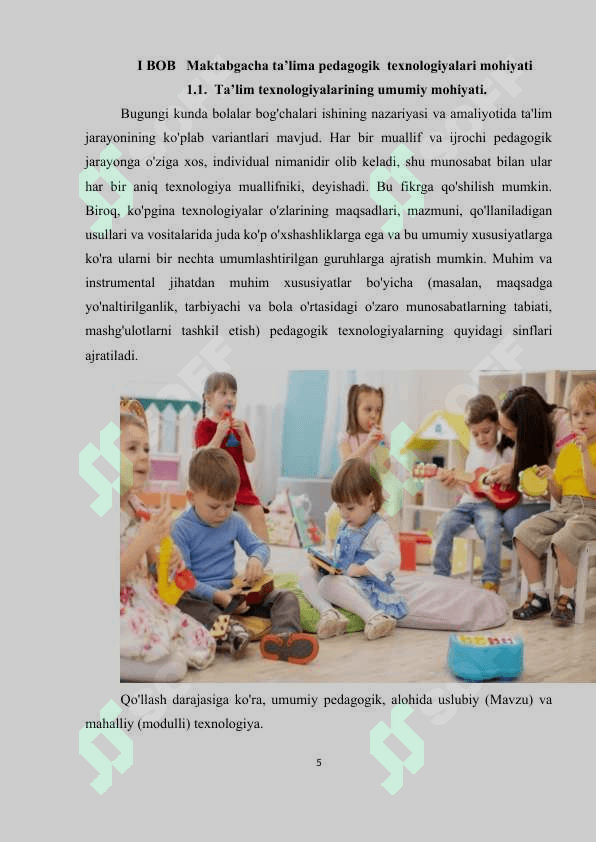 Pedagogik  texnologiyalarning o'ziga xos xususiyatlari 5