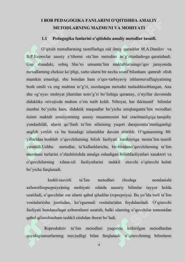 Pedagogika fanlarini o’qitishda amaliy metodlardan foydalanish 4