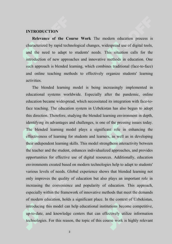 Blended learning environments. Balancing online and face-to-face instruction. 3