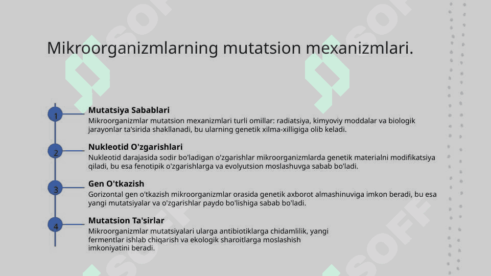 Mikroorganizmlar irsiyati. 6