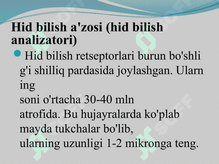 Hid bilish azolari 2