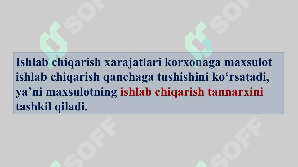 Korxona xarajatlari 3