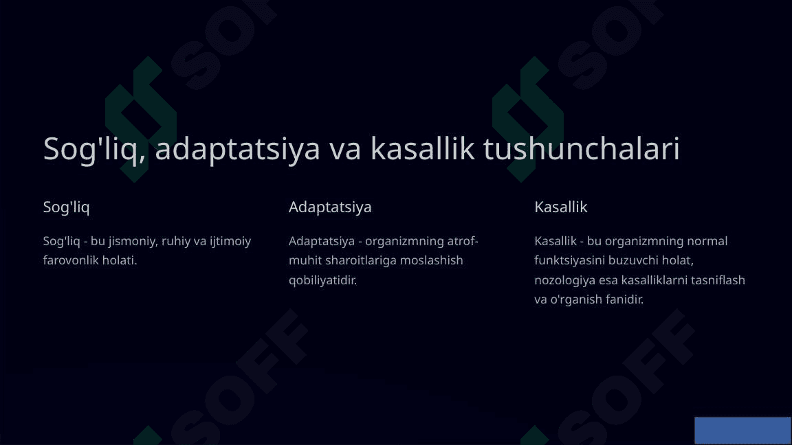 Stomatologiya: Diagnostika jarayonlari 2