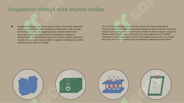 Bemorlarning ovqatlanishini tashkil qilish va ovqatlantrish sifatini gigeynik nazorati 4