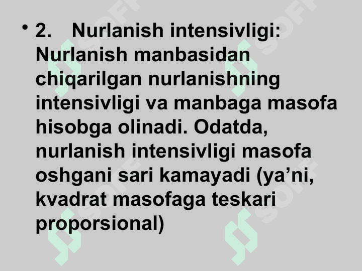 Tashqi nurlanishdan himoyalanishni hisoblash 7