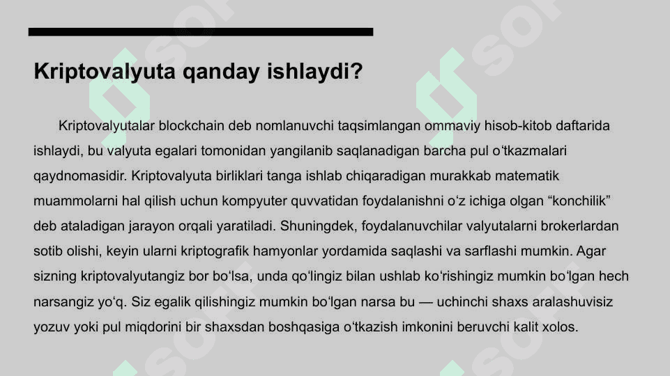 Kriptovalyutalar : tarixi va tasnifi 4
